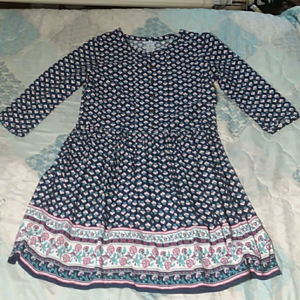 Carter's mid sleeve floral dress for girls